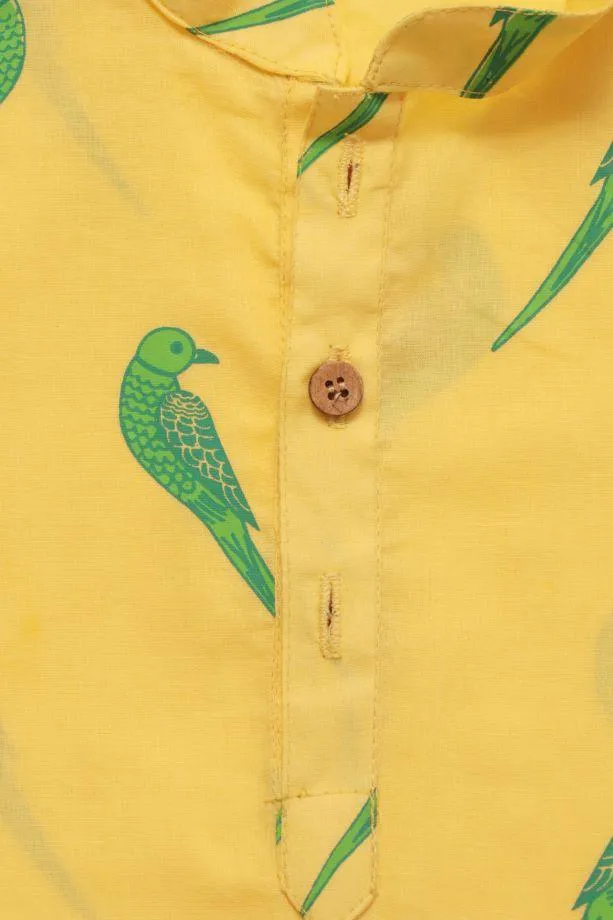 Tiya Boys Kurta- A Parrot