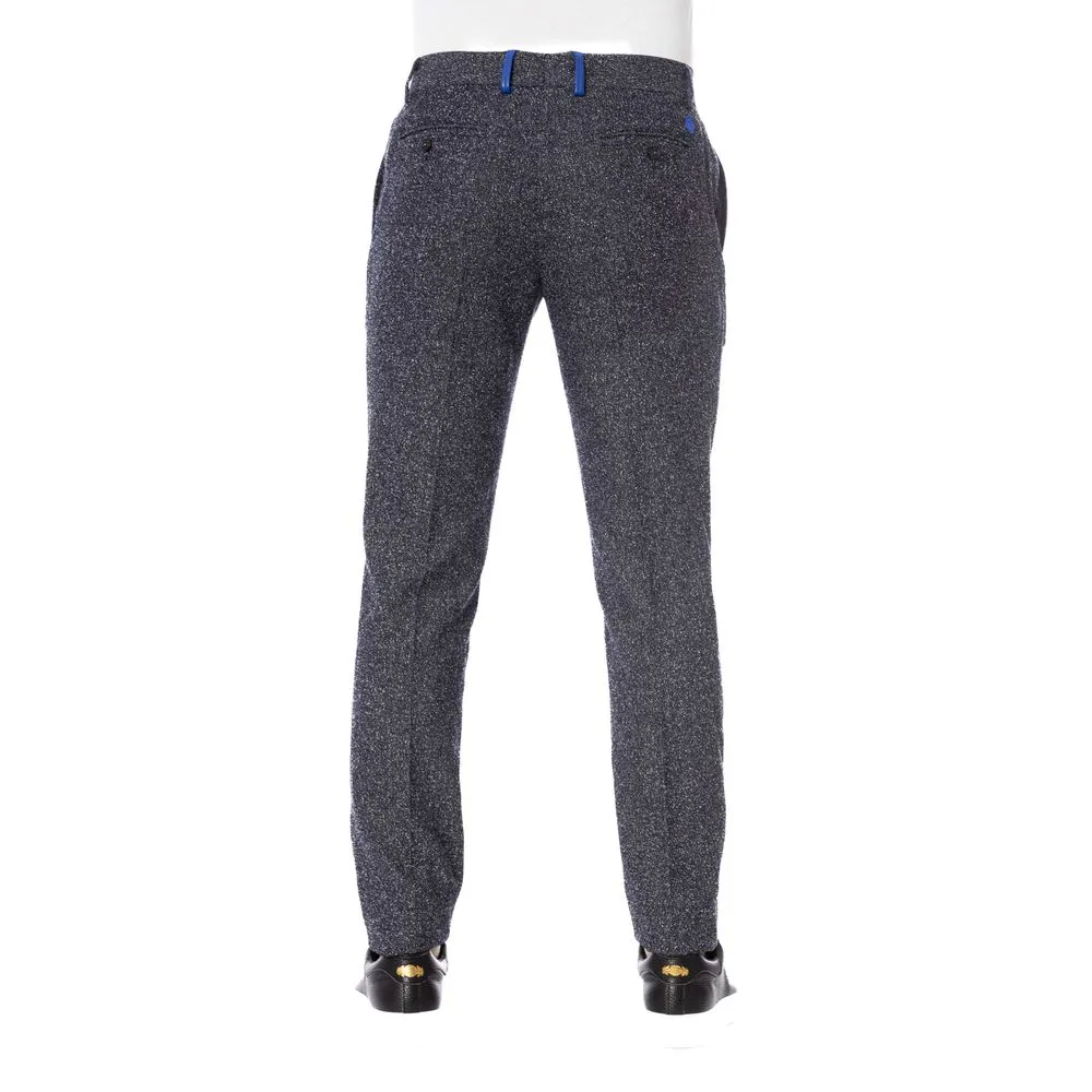 Trussardi Black Cotton Men Trousers