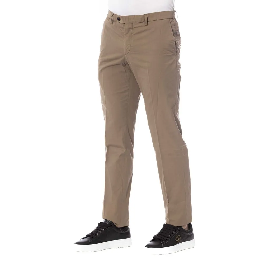 Trussardi Brown Cotton Men Pant