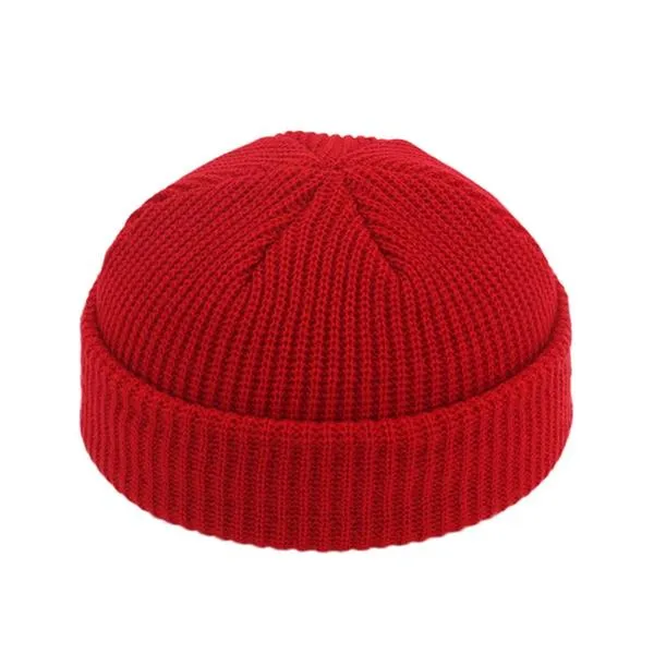 Unisex Winter Warm Knitted Wool Casual Short Beanie Hats