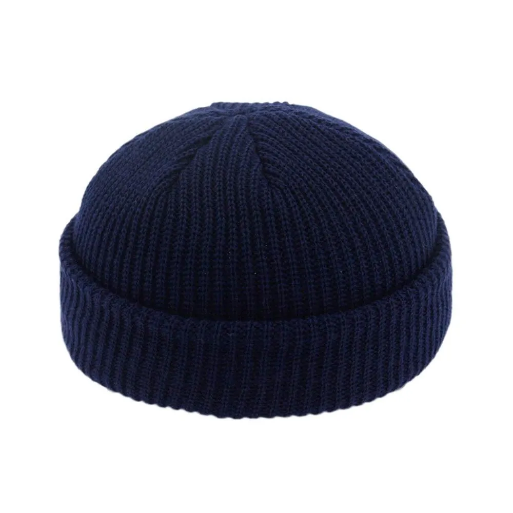 Unisex Winter Warm Knitted Wool Casual Short Beanie Hats