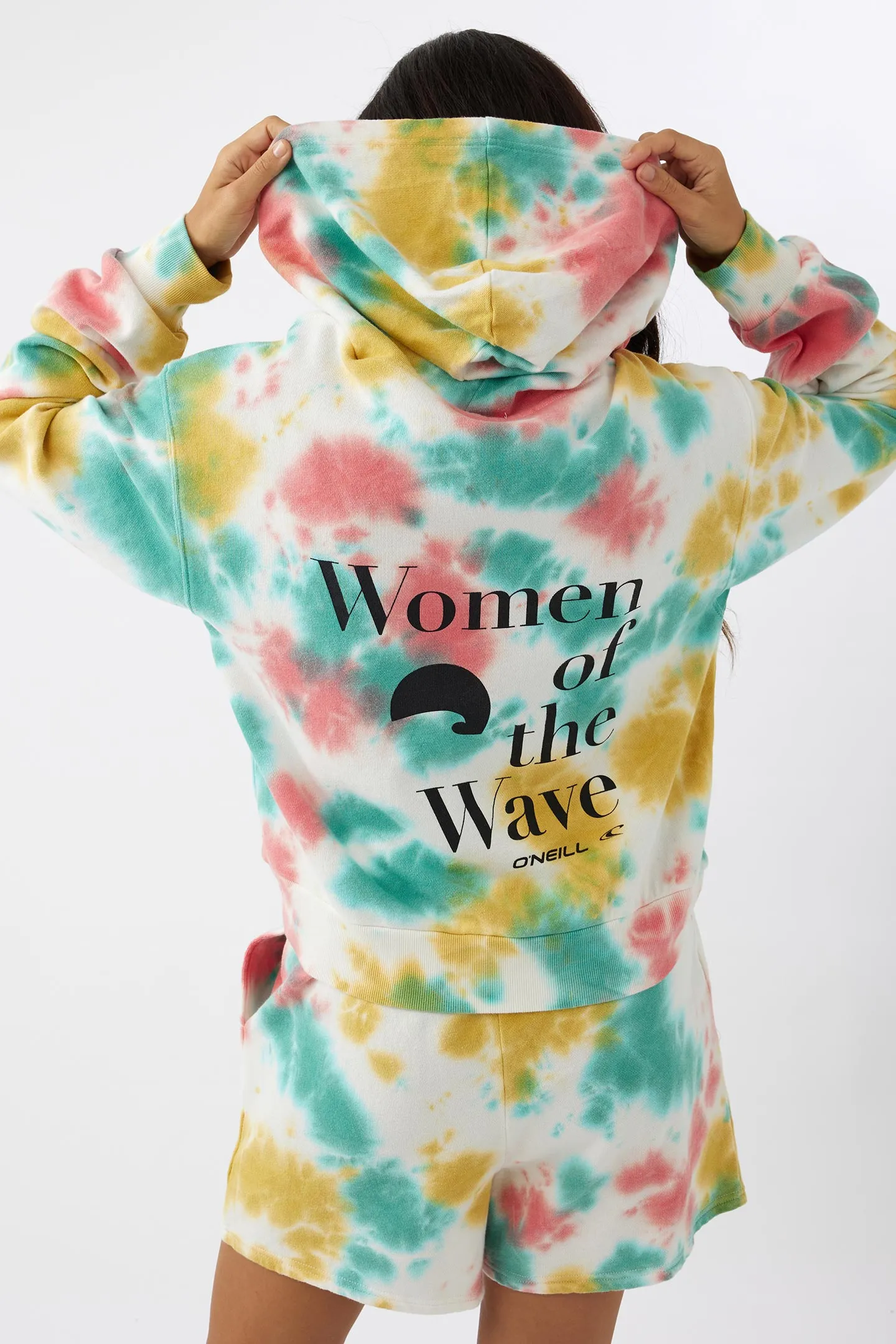 WOMEN OF THE WAVE CURRENTS HOODED PULLOVER