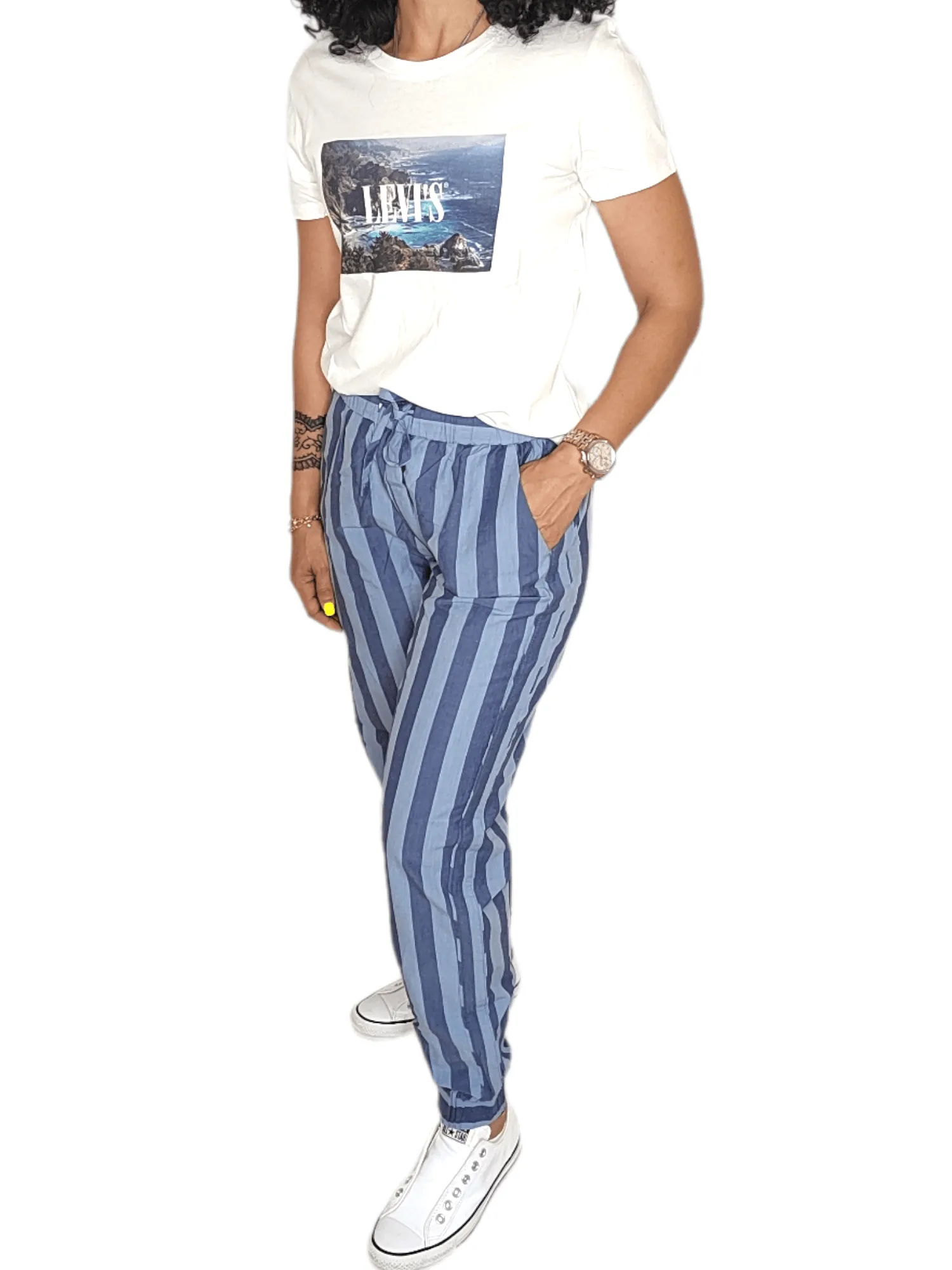 Women Pants [3] -  striped