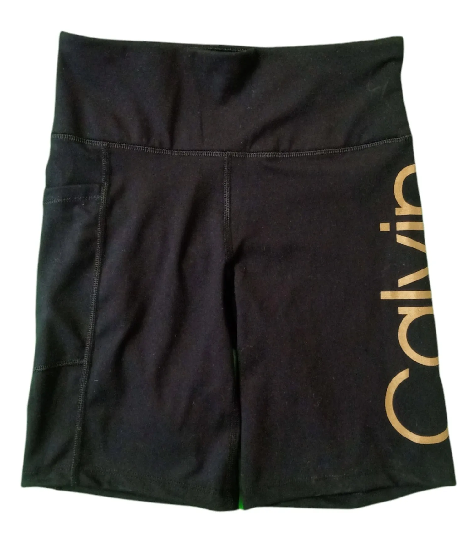 Women Sports Shorts - Black x Gold