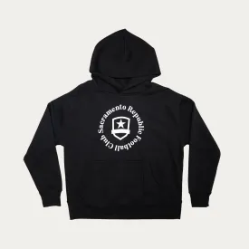 Women's Icon Round Hoodie in Black